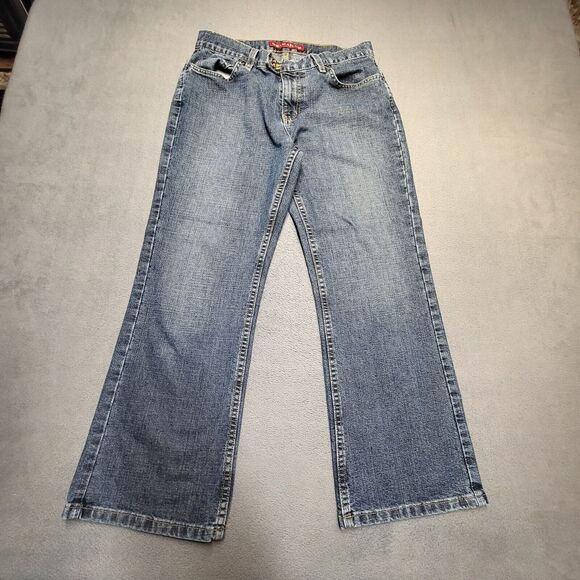 Nautica Jeans Womens 6 Blue Boot Cut Distressed Denim Y2K - Picture 1 of 11